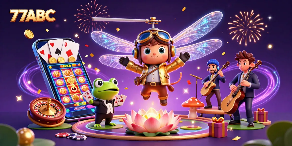 Join the fun at 77ABC's vibrant casino scene with dazzling games and winning opportunities.